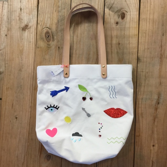 NWT Meri Meri Embellished Icons Tote Bag - Picture 2 of 6